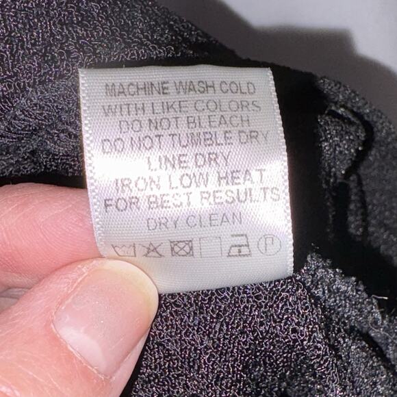 Chicsoul.com Womens Black Polka Dot Short Sleeve Blouse Size 2X - Picture 7 of 10